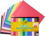 Picture of Crayola Giant Construction Paper Pad 18"X12" 48 Sheets W/Stencil