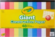 Picture of Crayola Giant Construction Paper Pad 18"X12" 48 Sheets W/Stencil