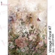 Picture of Dress My Craft Transfer Me Sheet A4 Vintage Floral #7