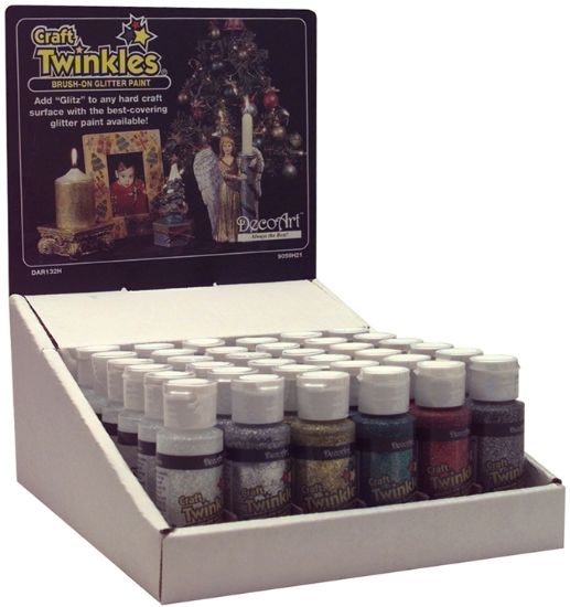 Picture of Craft Twinkles Glitter Paint 2oz Crystal