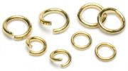 Picture of Jewelry Basics Metal Findings 400/Pkg Antique Gold Jump Rings 4mm To 6mm