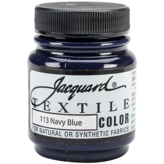 Picture of Jacquard Textile Color Fabric Paint 2.25oz Navy Blue