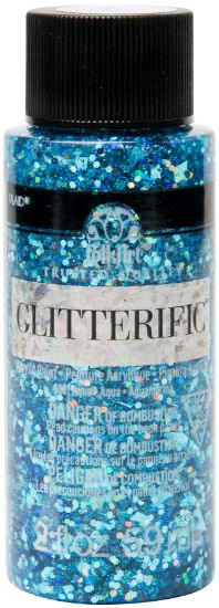 Picture of FolkArt Glitterific Glitter Paint 2oz Aqua