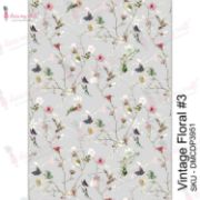 Picture of Dress My Craft Transfer Me Sheet A4 Vintage Floral #3