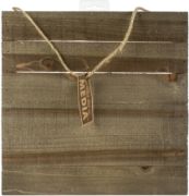 Picture of Jillibean Soup Mix The Media Wooden Plank 12"X12" Dark