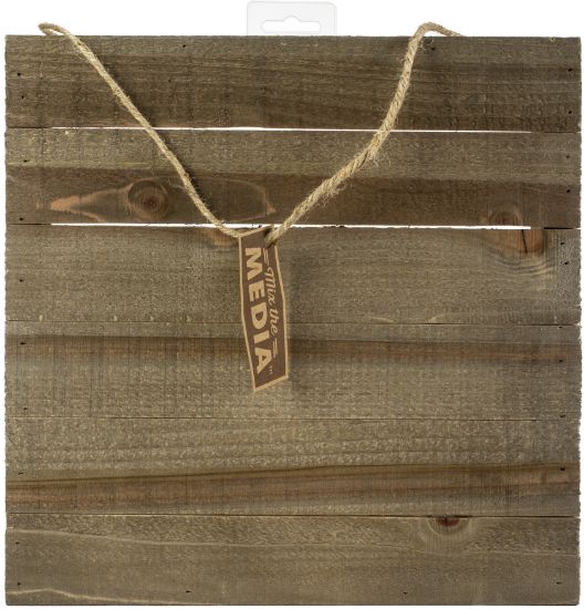 Picture of Jillibean Soup Mix The Media Wooden Plank 12"X12" Dark