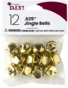 Picture of Jingle Bells .625" 12/Pkg Gold