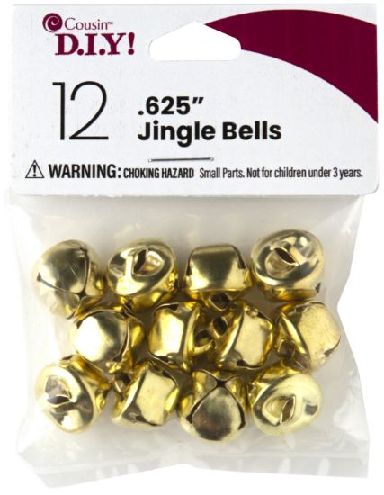 Picture of Jingle Bells .625" 12/Pkg Gold
