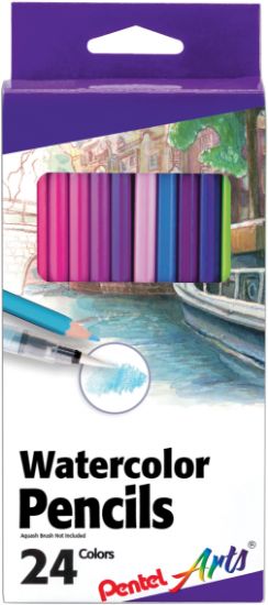 Picture of Pental Arts Watercolor Pencils 24/Pkg Assorted Colors