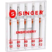 Picture of Embroidery Machine Needles 5/Pkg Size 75