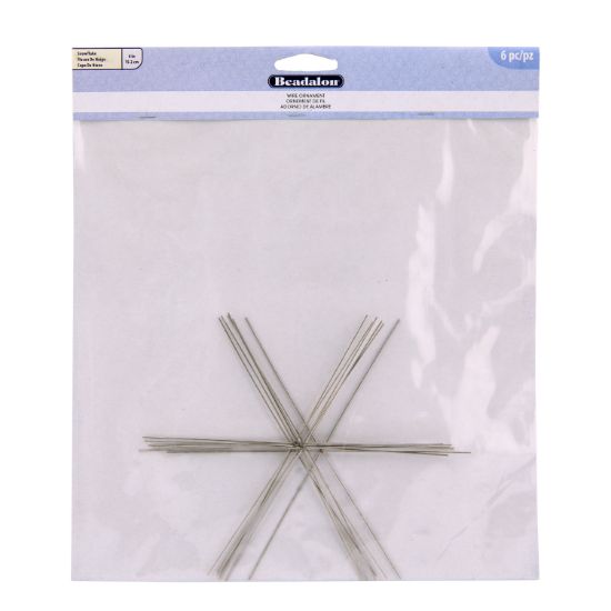 Picture of Beadalon Ornament Wire Form 6" 0.8mm Diameter 6/Pkg-Snowflake