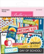 Picture of Bella Blvd Cardstock Ephemera-Words, School Is Cool