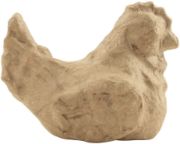 Picture of Paper-Mache Figurine 4.5" Laying Hen