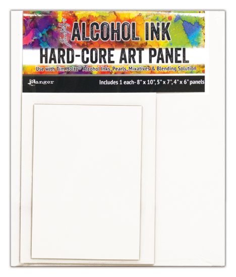Picture of Tim Holtz Alcohol Ink Hard Core Art Panel 3/Pkg Rectangle 4"X6", 5"X7", 8"X10" 1 Each