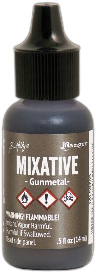 Picture of Tim Holtz Alcohol Ink Metallic Mixatives Gunmetal