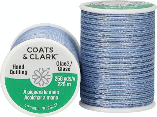 Picture of Dual Duty Plus Hand Quilting Multicolor Thread 250yd Blue Clouds
