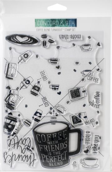 Picture of Concord & 9th Clear Stamps 6"X8" Coffee Blend Turnabout