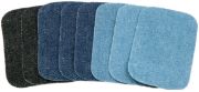 Picture of Peel N Stick Reusable Patches 3"X2" 8/Pkg Assorted Denim