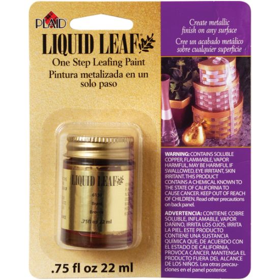 Picture of Liquid Leaf One-Step Leafing Paint .75oz Brass