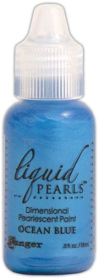 Picture of Liquid Pearls Dimensional Pearlescent Paint .5oz Ocean Blue