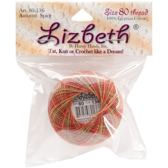 Picture of Lizbeth Cordonnet Cotton Size 80 Autumn Spice