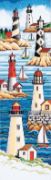 Picture of Lighthouses Counted Cross Stitch Kit 6"X21" 14 Count