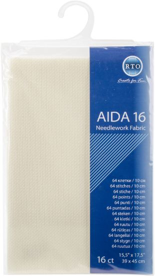 Picture of RTO Aida 16 count 39X45cm Ecru