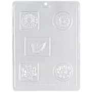 Picture of Life Of The Party Soap Mold 7.75"X10.25"-5 Cavity - Flowers
