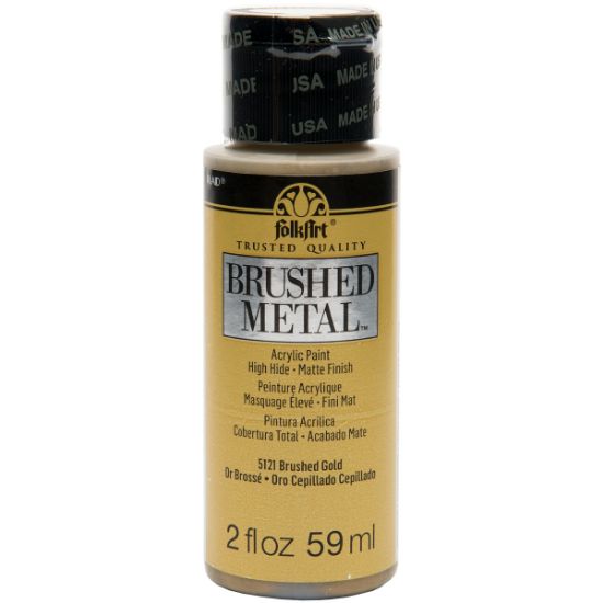 Picture of FolkArt Brushed Metallics 2oz Gold