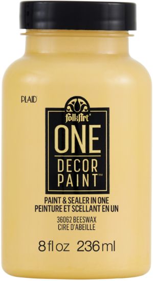 Picture of FolkArt ONE Decor Satin Paint 8oz Beeswax
