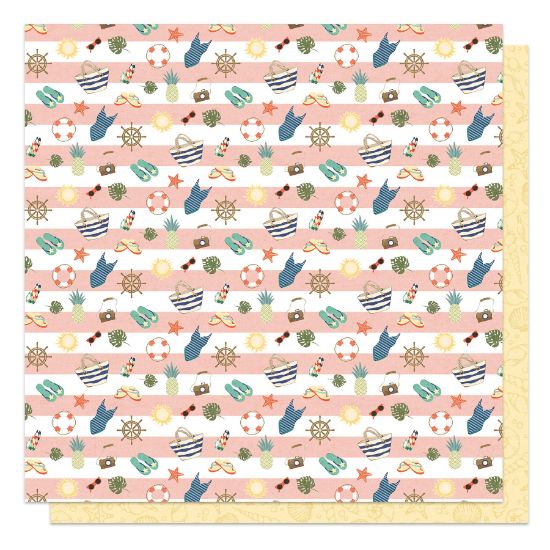 Picture of Ship To Shore Double-Sided Cardstock 12"X12"-Pack Your Bags