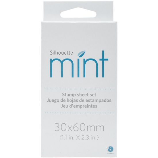 Picture of Silhouette Mint Stamp Sheets 1"X2.25" 2/Pkg  