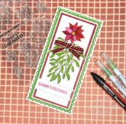 Picture of Creative Expressions Jane's Doodles Clear Stamp Set 6"x8"-Poinsettia