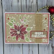 Picture of Creative Expressions Jane's Doodles Clear Stamp Set 6"x8"-Poinsettia