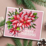 Picture of Creative Expressions Jane's Doodles Clear Stamp Set 6"x8"-Poinsettia