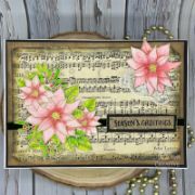 Picture of Creative Expressions Jane's Doodles Clear Stamp Set 6"x8"-Poinsettia