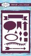Picture of Creative Expressions Stencil 4"x6" By Helen Colebrook-Banners & Frames