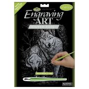 Picture of Silver Foil Engraving Art Kit 8"X10" Wolves In The Trees