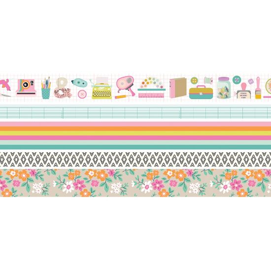 Picture of Simple Stories Let's Get Crafty Washi Tape 5/Pkg
