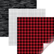 Picture of Cricut 12"X12" Patterned Premium Vinyl Sampler 6/Pkg Rustic Lodge, Lumber Jack