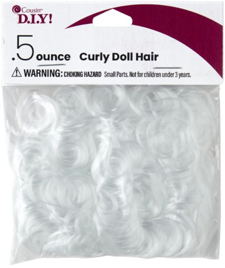 Picture of Curly Doll Hair .5oz White
