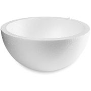 Picture of Smooth Hollow Half Styrofoam Ball 12" 