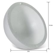 Picture of Smooth Hollow Half Styrofoam Ball 12" 