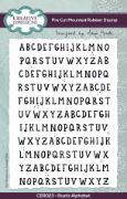 Picture of Creative Expressions A6 Pre Cut Rubber Stamp By Sam Poole-Rustic Alphabet