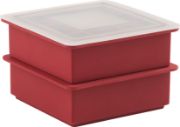 Picture of Silicone Ice Cube Trays W/Lid Set Of 2 Red