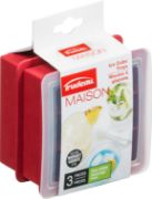 Picture of Silicone Ice Cube Trays W/Lid Set Of 2 Red