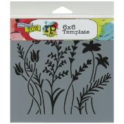 Picture of Crafter's Workshop Template 6"X6" Wildflowers