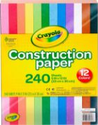 Picture of Crayola Construction Paper Pad 9"X12" 240 Sheets