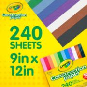 Picture of Crayola Construction Paper Pad 9"X12" 240 Sheets