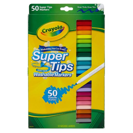 Picture of Crayola Super Tips Washable Markers 50/Pkg